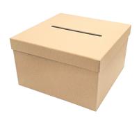 Urne Carrée Kraft 24,5 X 24,5 X 15 Cm