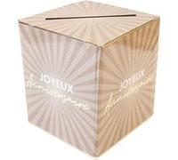 urne carton anniversaire éclat 23x20cm - générique aa1501