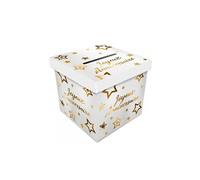 urne carton anniversaire party chic 20cm - sud trading cd1099
