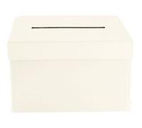 urne carton célébrations 19.5x12x19.5cm crème - générique 97539