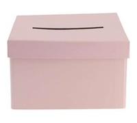urne carton célébrations 19.5x12x19.5cm rose - générique 97538