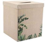 urne carton célébrations coco palm 21x25cm cannage - générique 77118