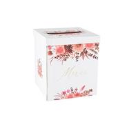 urne carton merci temps amour floral 21x25cm - générique 94742 G