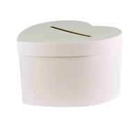 MegaCrea DIY Urne en Carton Coeur pour cagnotte Cadeau 24,5 cm