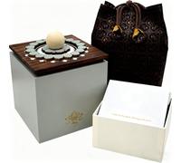 Urne commémorative en bois pour animal de compagnie, fabriquée pour chien ou chat, urne funéraire pour chiens, chats, cadeau de condoléances pour perte, doublure en velours et sac d'emballage en