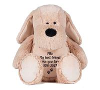 Urne commémorative personnalisée pour cendres de chien | Urne souvenir de deuil | empreintes de pattes | souvenir de cendres de chien | Cadeau personnalisable | 42 cm de haut