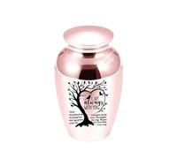 Urne commémorative pour cendres d'animaux domestiques avec design d'arbre de vie, pour plus d'animaux domestiques, avec symbolisme de l'arbre de vie (Rose Gold)