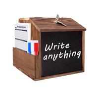 Urne - Conteneur De Feedback En Bois,Boîte À Dons En Bois,Pour Femmes Hommes Entrepreneurs Professionnels Café Salle De Sport Hôtel Hôpital Bibliothèques