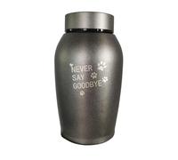 Urne D'animaux - KeepSake Pour Cendres | Urne Commémorative En Acier Inoxydable, Porte-cendres Décoratif Avec Gravure D'impression De Patte | Bocage D' En Funérailles Pour Animaux De Compagnie