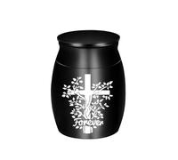 Urne de cendre pour animaux de compagnie Urne cercueil pour animaux de compagnie Urne Maman pour cendres/cheveux Simple Verre Cendres/Cheveux Alliage d'aluminium