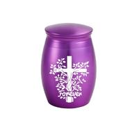 Urne de cendre pour animaux de compagnie Urne cercueil pour animaux de compagnie Urne Maman pour cendres/cheveux Simple Verre Cendres/Cheveux Alliage d'aluminium