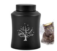 Urne De Compagnie - Mémoire De Crémation Scellée en Acier Inoxydable | Urne Funéraire pour Lēs Chiens Et Les Chats | Conteneur Élégant pour Les Animaux Aimés
