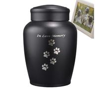 Urne de crémation en métal pour animaux de compagnie - Boîte funéraire commémorative pour chiens et chats, conteneur de souvenirs durable, hommage pour la maison du salon | Chiot Chat Cane Cremazi
