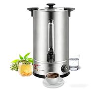Urne de restauration commerciale 1800 W, chaudière à eau chaude électrique et distributeur de 100 tasses en acier inoxydable avec réglage de la température de 30 à 90 ℃, reste chaude pour le café 15L