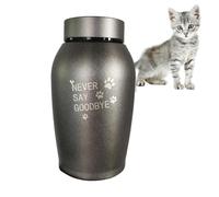 Urne de Souvenir, Urne de Souvenir du Chat pour Chiens | Urnes décoratives en Acier Inoxydable avec des Pattes gravées, Cadeau commémoratif pour Animaux de Compagnie, Chats, Chiots, Chiens