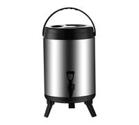 Urne de traiteur, distributeur d'eau chaude, 6L/8L/10L en acier inoxydable avec robinet pour café, thé et autres boissons chaudes