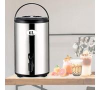 Urne de traiteur, distributeur d'eau chaude isotherme en acier inoxydable avec robinet - 6L/8L/10L/12L/16L/20L Tonneau de thé au lait pour boissons (taille : 10 L)