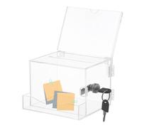 Urne de Vote avec Fente - de Dons Pratique en Acrylique avec Serrure, s à suggestions Portables, urne Transparente pour communautés, écoles, Entreprises