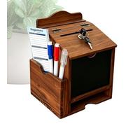 Urne de vote Coffret Décoratif Verrouillable Avec Stylo Et Carte