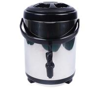 Urne d'eau chaude en acier inoxydable, distributeur de boissons isothermes avec robinets à rebond et poignée, portable pour boissons chaudes et froides, thé, lait, soupe, traiteur, 8 l