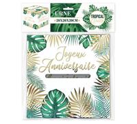 STC Urne décorative Tropical Party – Carton épais – 20 cm – Montage facile