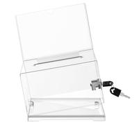Urne électorale avec serrure, boîte de collecte de cartes de visite - Boîte de dépôt de cartes de visite polyvalente | Boîte de dons minimaliste, urne résistante à l'usure pour les expositions commerc