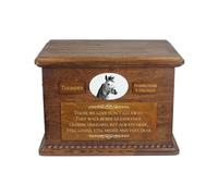 Urne En Bois Cheval Arabe Avec Une Statue Debout Art-Chien