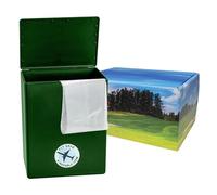 Urne funéraire de voyage temporaire approuvée par la TSA sur le thème du golf pour cendres humaines - Convient aux compagnies aériennes et au courrier - Capacité de 500 cm³ - Urne en plastique vert