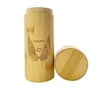 Urne funéraire décorative en forme d'ailes d'ange pour cendres humaines, respectueuse de l'environnement et biodégradable, petit tube funéraire pour adultes, mâles femelles, animaux domestiques,