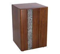 Urne funéraire en bois avec une croix ou des roses, urne funéraire pour cendres humaines avec personnalisation, boîte de taille adulte pour cendres (unie)