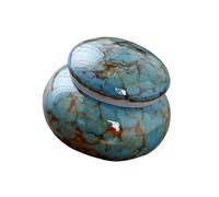 Urne funéraire en céramique pour animal domestique avec design classique, idéale pour décorer une étagère