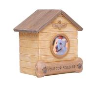 Urne funéraire en Forme de Maison pour Animal Domestique - Souvenir - Design élégant hommages - Inscription Love You Forever - Funérailles parfaites pour Les Chiens Bien-aimés Chats Chiots