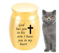 Urne funéraire en métal - Urne funéraire pour petit animal de compagnie, souvenir pour cendres de chat | Partage en métal pour funérailles personnelles, petit souvenir pour cendres d'animaux