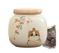 Urne Funéraire pour Chat | Souvenir en Céramique pour Cendres Animales | Ornement Boîte Memorial Animaux Deuil Crémation Cheveux Chien | Commémoration Extérieur
