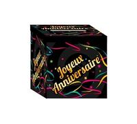 Urne joyeux anniversaire avec motif ruban