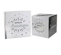 Urne & Livre d'or - Pack Anniversaire Blanc et Argent