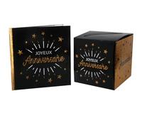 Urne & Livre d'or - Pack Anniversaire Noir et Or