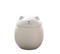 Urne pour animaux de compagnie cercueil urne chats céramique cadeau perdre mémorial petite pierre cadeaux pour animaux de compagnie 4,2 * 4,9 pouces capacité 500 ml mémoriaux pour chats funérailles