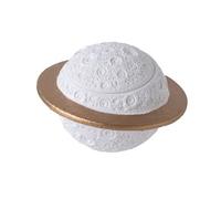 Urne pour Animaux De Compagnie en Ciment À Texture Naturelle avec Porte-Cendres en Forme Planète Conteneur Crémation pour Souvenirs Commémoratifs Intérieurs Et Extérieurs Stockage Cendres