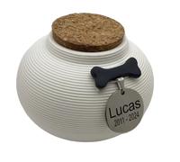 Urne pour animaux de compagnie urne de cercueil pour chiens cadeau commémoratif perdre un chat pierre commémorative cadeaux pour animaux de compagnie mémoriaux pour chiens funérailles mémoire (NOIR)