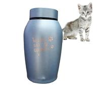Urne pour animaux de compagnie, Urne pour animaux de compagnie | Urne commémorative pour cendres | Urne de crémation de chat en acier inoxydable souvenir de cendres d'animaux de compagnie pour chiots,