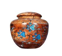 Urne pour cendres d'animaux de compagnie - Grande urne en bois pour crémation - Urne funéraire pour adultes - Urne funéraire en bois personnalisée (petite - 45,4 kg)