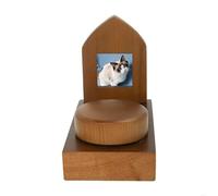 Urne pour Chien,Urne Bois Pet Urn for Dogs Or Cats Ashes Cremation Urns with Photo Frame Memorial Box(Small Table)