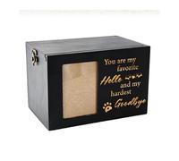Urne pour Chien,Urne Bois Urnes funéraires en Bois for Animaux de Compagnie de 7 Pouces avec Cadre Photo, clé et Serrure, Cadeaux commémoratifs for Chiens perdus, Cadeaux commémoratifs for Animaux de