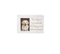 Urne pour Chien,Urne Bois Urnes funéraires en Bois for Animaux de Compagnie de 7 Pouces avec Cadre Photo, clé et Serrure, Cadeaux commémoratifs for Chiens perdus, Cadeaux commémoratifs for Animaux de