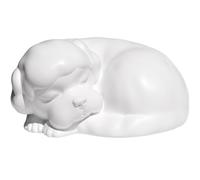 Urne pour Chien, Urne Funéraire et Souvenir pour Animal de Compagnie | Boîte en Forme de Caniche Endormi pour Garder les Cendres, Mesurant 18x16x8cm, sa capacité est d'environ 0.8 L