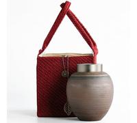 Urne pour Chien Urnes Funéraires Doppelschichtiger, Selbstabdichtender Deckel Wabi-Sabi-Stil pour Animaux De Compagnie : Un Cadeau Condoléances pour Les Amoureux des Chiens