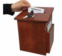 Urne pour dons et associations caritatives, montage mural ou de bureau, idéal pour les églises et les événements communautaires