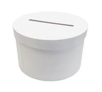 Urne Ronde Carton Blanc D 24,5 X 15 Cm