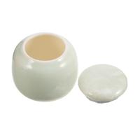 Urne Souvenir Ronde 6,5x6,5x6,5cm en Céramique avec Couvercle vert | Solution Simple et Respectueuse, Élégante et Discrète, Se Fond Décoration Intérieure des Propriétaires